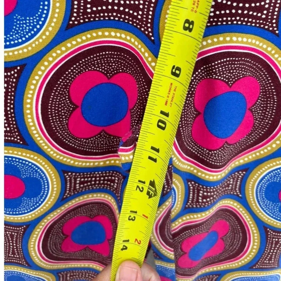 Anthropologie Womens The Essential Slim Printed Trousers Multicolor Size 6 - Picture 3 of 15